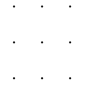 Screenshot 2025-05-22 090146 Nine evenly spaced black dots in grid.